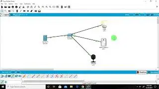 #Iot  LAB #webcam motion detector and lamp controlling through #IOT #server in #cisco packet tracer
