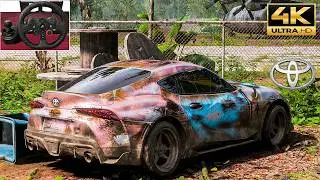 Rebuilding Toyota SUPRA GR MK5 900Hp - Forza Horizon 5 | Steering Wheel Gameplay.