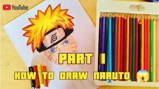 😱Naruto Pencil Colour Art Tutorial 🎨 | Easy Anime Drawing for Beginners👀