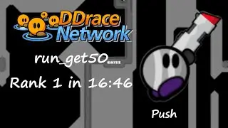 Teeworlds - run_get50 Rank 1 in 16:45 by Push