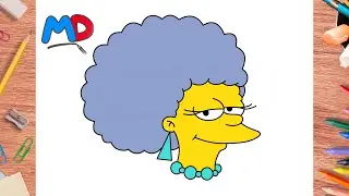 HOW TO DRAW SELMA BOUVIER FROM SIMPSONS | MASTER OF DRAWING 206