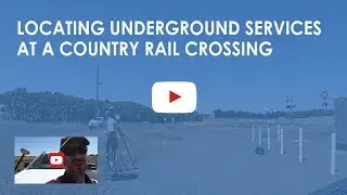Locating underground services at a country rail crossing