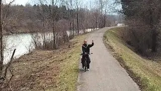 Cycling and Drone Flying! DJI Mavic Pro Bike Tour Setup