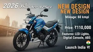 2026 Suzuki Thunder 125cc NEW DESIGN 😱 | Mileage, Price, Features & Launch India 🇮🇳