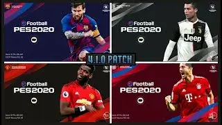 Pes 2020 v4.1.0 OBB Patch | New Startscreen &bull; New Background &bull; New Kits