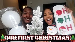 2020 CHRISTMAS DECOR HAUL! DECORATING FOR THE VERY FIRST TIME + BUYING OUR FIRST TREE! $300 BUDGET🎄