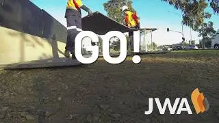Temporary Walkway and Bicycle Path with composite mats in Melbourne, Australia