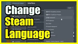 Как изменить язык в STEAM обратно на английский (руководство по языку)