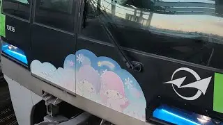 東京モノレール10000形10041編成 羽田空港第3ターミナル駅発車