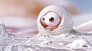 Trippy bubble world with strange creatures | Surreal AI art