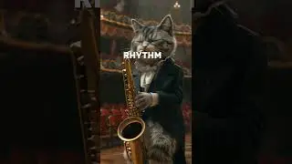 Cat JAZZY  Duo - Fast Jazz Groove/ Drums & Sax Magic