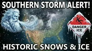 Major Winter Storm Takes Eyes on The South!  HISTORIC STORM POSSIBLE!  #liveweatherupdate
