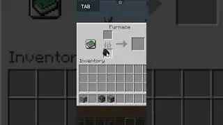 How to smelt Iron ore in Minecraft #shorts #minecraft