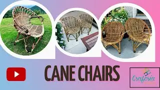 CANE CRAFTS Regular Designer Cane (Rattan, Bait) Chair with Cushion, Room Chair, Balcony Chair Brown