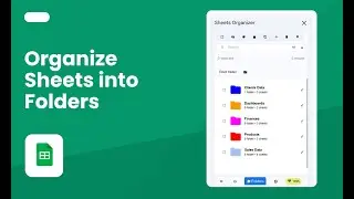 How to group tabs in folders in Google Sheets