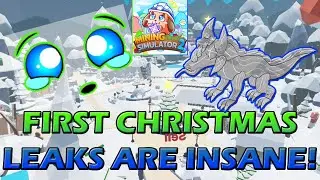 FIRST NEW CHRISTMAS EVENT PET LEAKS ARE INSANE - Roblox Mining Simulator 2