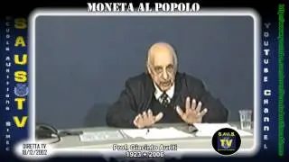 il valore della moneta spiegata dal prof Giacinto Auriti