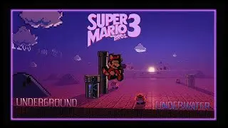 Super Mario Bros 3 - Underground theme | Underwater theme (Neon X remix)