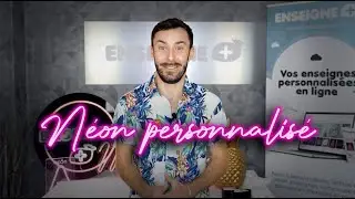 N&eacute;on personnalis&eacute; sur mesure ⚡ |  Lettres et logos en n&eacute;on LED