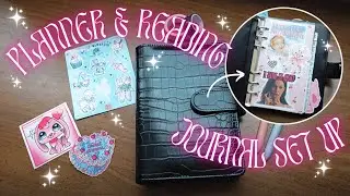 going from a reading journal to a personal filofax planner 🎀☁️✨️🪩 set-up & flip through