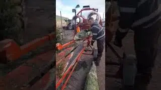 Egedal Christmas tree netting machine