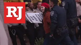Las Vegas Homeless Camping Ban Protest on Fremont St.