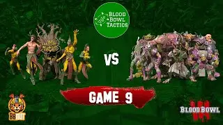 BB3 Blood Bowl Tactics Match Day 9 - Wood Elves VS Chaos Renegades - Blood Bowl League