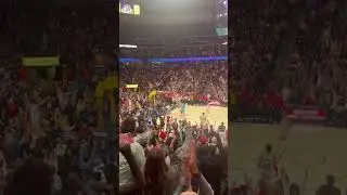Aaron Gordon Christmas dunk in person, Jokic family in the seat right in front of me.