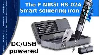Electronics - The F-NIRSI HS-02a DC powered smart soldering iron.