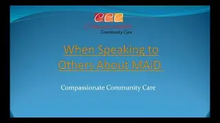 When Speaking to Others About Euthanasia