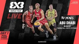 RE-LIVE | FIBA #3x3WorldTour Abu Dhabi 2025 | Pool Phase - Session 2 | #3x3Basketball