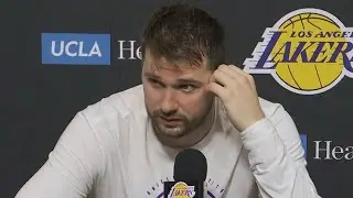 Luka Doncic PostGame Interview | Charlotte Hornets vs Los Angeles Lakers