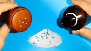 Mix SALT and HYDROGEN PEROXIDE for an amazing reaction you have to see!