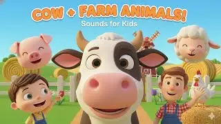 Let&rsquo;s Go to the Farm! 🐄🐔 Farm Animal Sounds & Movements for Kids | Learn Moo Oink Baa | GiggleBox TV