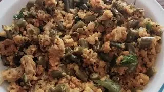 # Healthy, tasty spicy vegetarian protein rich dry curry with beans mixed with pulses #