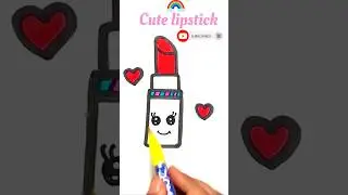 Draw cute lipstick#drawing #shorts #trendingshorts