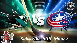 NHL Blue Jackets Vs Sharks Tuesday Night Hockey Game NHL 26 Simulation