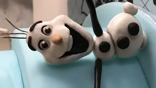 How to make clay Frozen Olaf