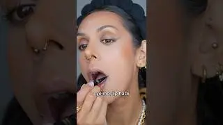 TRANSFORM your smile with MAKEUP 🤎👄 #makeup #hack