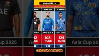 Asia Cup 2025 🏏 The Ultimate Run Kings! who is Topping the Chart? #shorts