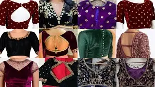 Velvet Blouse Designs | Velvet Fabric Blouse Design | Velvet Blouse Design New Model | Saree Blouse