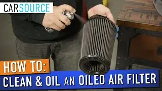 How to Clean and Oil Your K&N Filter in 60 seconds!!!  😮 #airfilter