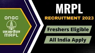 MRPL Recruitment 2023 | Freshers Eligible | All India Eligible | Latest Jobs 2023