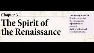 Ch 3 The Spirit of the Renaissance