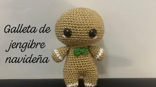 Tutorial ADORNO NAVIDEÑO Galleta de Jengibre. Amigurumis y crochet para zurdos.