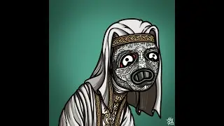 King Baldwin Derp Drawing NFT art in Photoshop