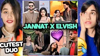 Elvish x Jannat Cutest & Adorable Moments Reaction 😍🔥 | #Janvish | Instagram Viral Reels