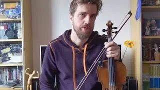 Drunken Hiccups - slowed down with bowing description - AEac# Calico Tuning
