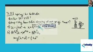 A spring of negligible mass has force constant 1600 Nm  a How far must the spring be compressed for
