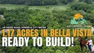 1.17 Acres in Bella Vista, AR | Paved Road, Power & City Water | Ready to Build